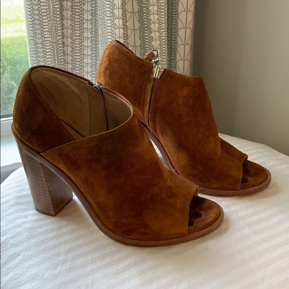Rag And Bone Peep Toe Booties Size 8 - image 1